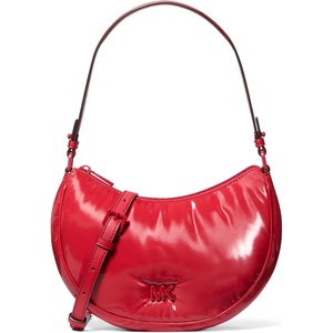 Michael Kors Kyla Small Convertible Pouchette(Tonal Hardware/Puffy Nylon/Crimson)