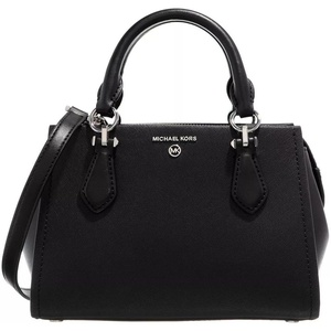 Michael Kors Marilyn Small Crossbody Bag(Silver-tone Hardware/Black)