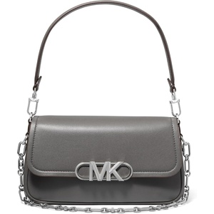 Michael Kors Parker Convertible Pouchette(Silver-tone Hardware/Heather Grey)