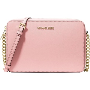 Michael Kors Women’s Jet Set Large Crossbody Bag(Gold-tone Hardware/Powder Blush)