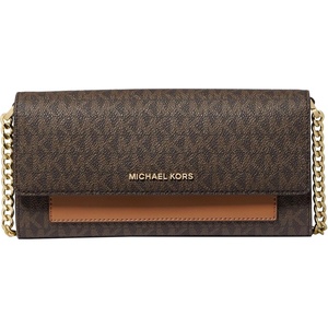 Michael Kors Women’s Jet Set Medium 2-in-1 Wallet On Chain Crossbody Bag(Brown/Acorn)