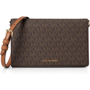 Michael Kors Women’s Jet Set Medium Flap Crossbody Bag(Brown/Acorn)