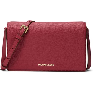 Michael Kors Women’s Jet Set Medium Flap Crossbody Bag(Deep Red)