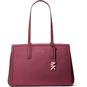 Michael Kors Women’s Laila Medium Tote Bag(Gold-tone Hardware/Mulberry)