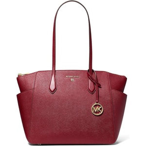 Michael Kors Women’s Marilyn Medium Top Zip Tote(Deep Red)