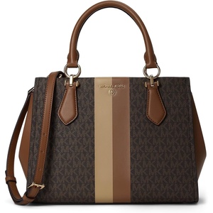 Michael Kors Women’s Marilyn Satchel(Brown/Luggage)