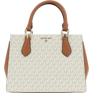 Michael Kors Women’s Marilyn Satchel(Vanilla/Acorn)