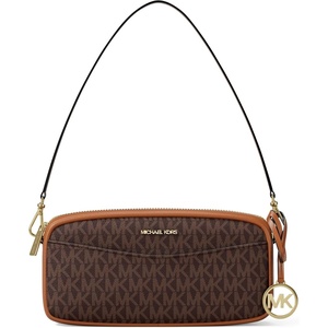 Michael Kors Women’s May Small Convertible Pouchette Crossbody(Brown/Acorn)