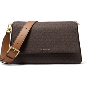 Michael Kors Women’s Nessa Large Messenger(Gold-tone Hardware/Brown/Acorn)