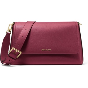 Michael Kors Women’s Nessa Large Messenger(Gold-tone Hardware/Mulberry)