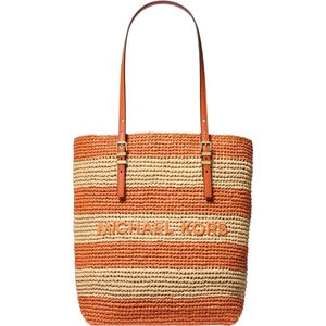 Michael Kors Women’s Quinn Large North South Tote Bag(Orange Punch)