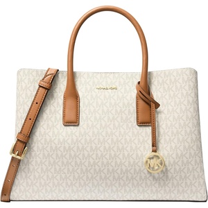 Michael Kors Women’s Ruthie Large Satchel(Vanilla/Acorn)