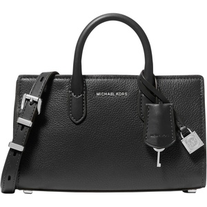 Michael Kors Women’s Scarlett Extra-small Crossbody Bag(Silver-tone Hardware/Black)