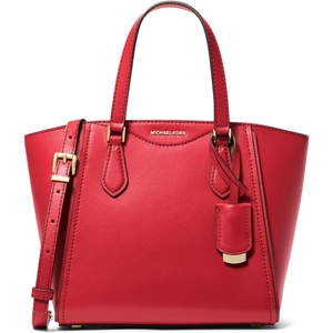 Michael Kors Women’s Taryn Small Convertible Crossbody Bag(Gold-tone Hardware/Crimson)