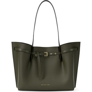 Michael Kors womens Emilia Large Tote(Gold-tone Hardware/Pebble Leather/Ivy)